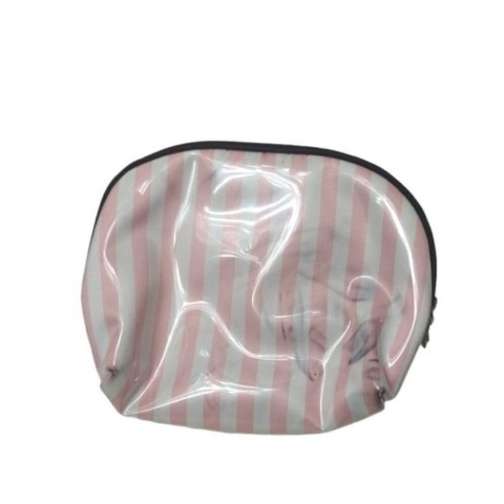 Victoria's Secret Striped Full Zip Cosmetic Bag - Picture 2 of 7